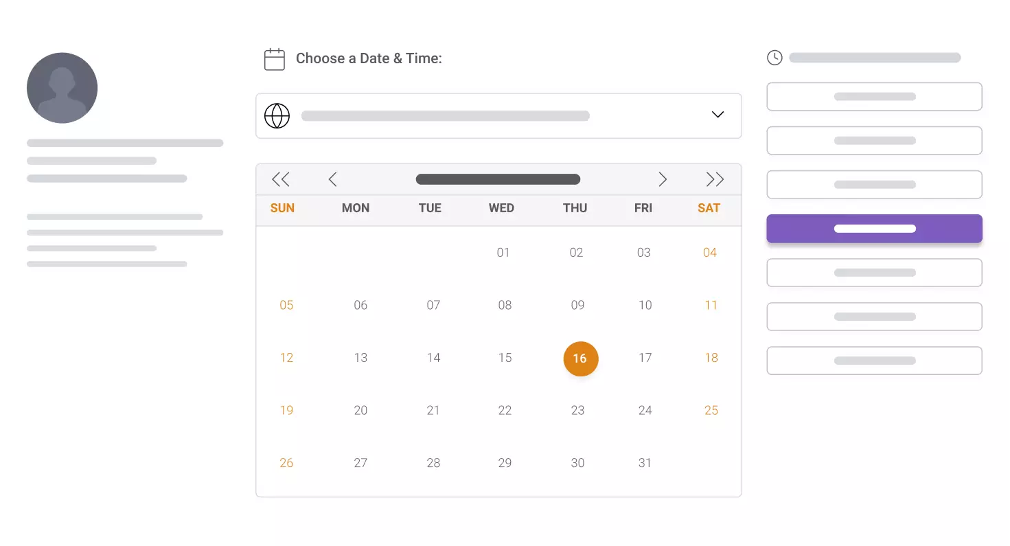 Built-in appointment scheduled integrated with Google Calendar to book more meetings easily.